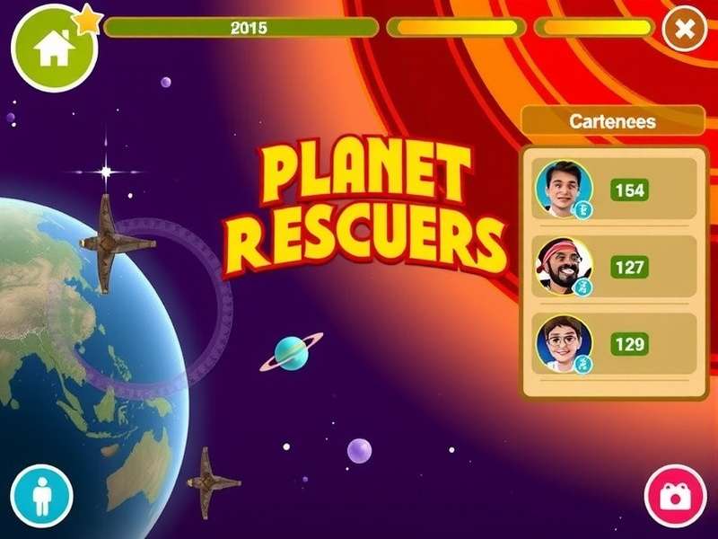 Planet Rescuers Mission Game Interface